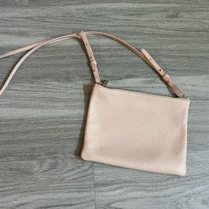 Cuyana Leather Blush Crossbody